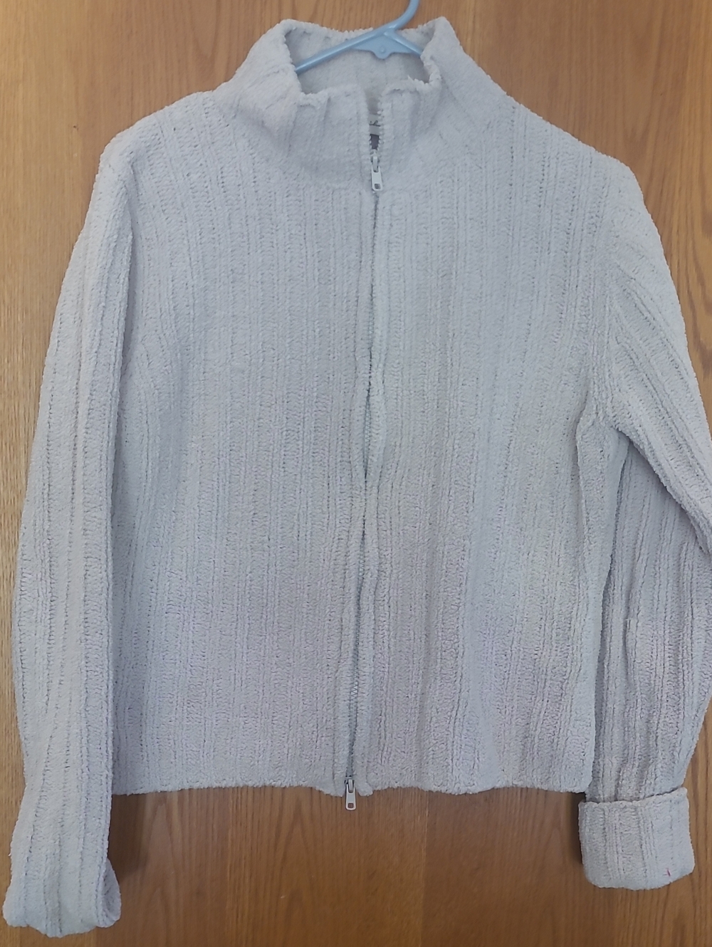 Tranquility by Colorado Clothing Light Gray Zip-Up Fleece Jacket